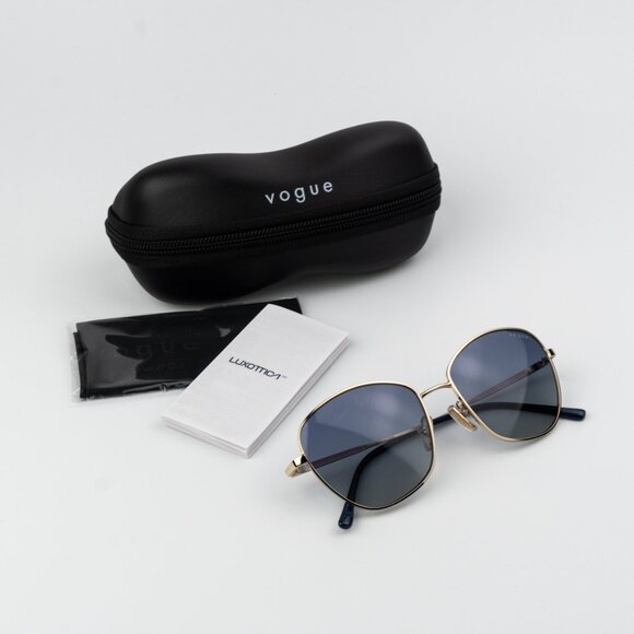 Vogue Women Sunglasses Pale Gold Grey Blue Gradient Butterfly VO4232S 848/4L NEW - Picture 10 of 10